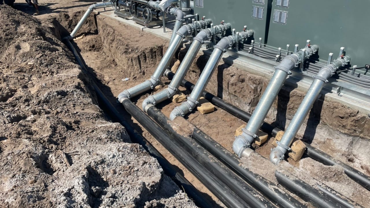 Irrigation Pump Station Installation