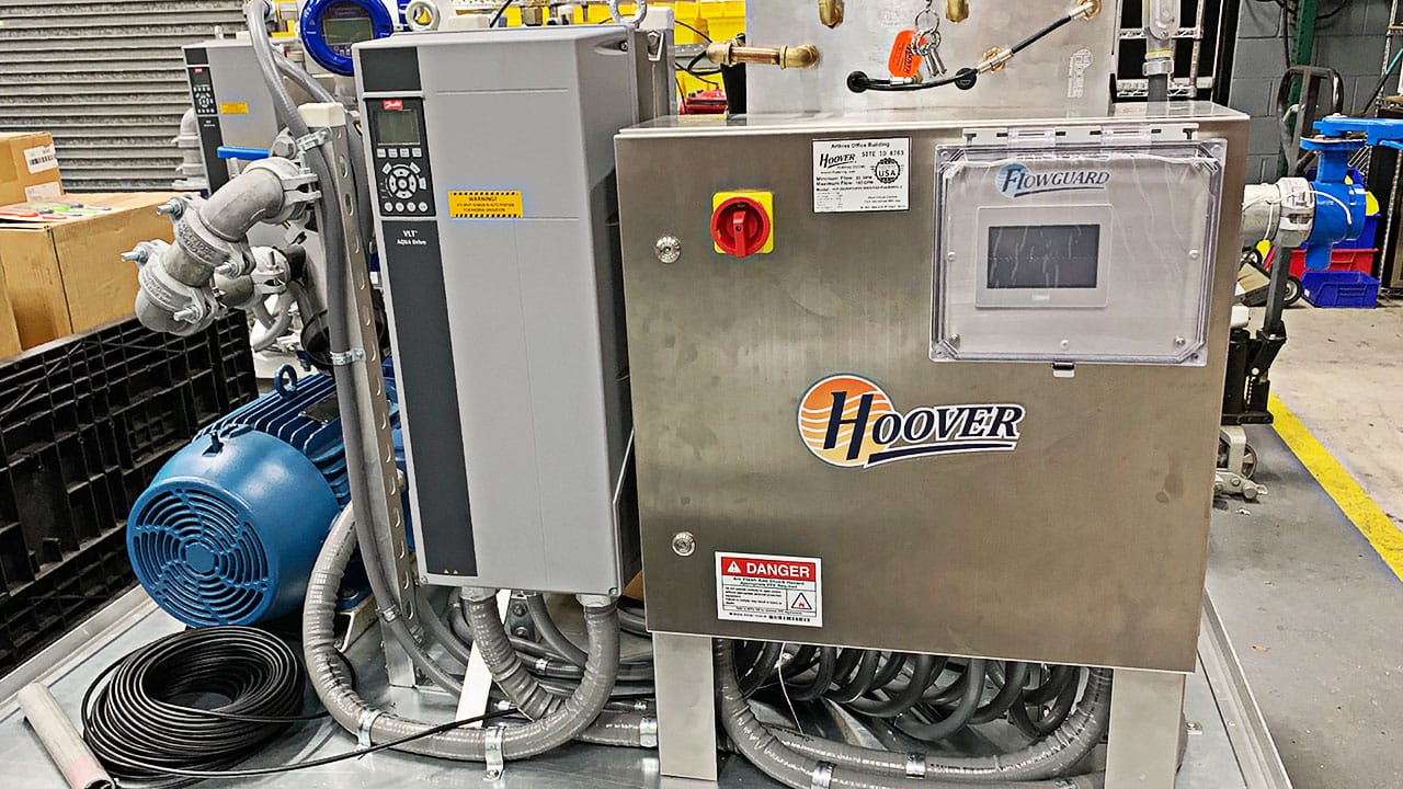 Hoover Pump Station in the workshop