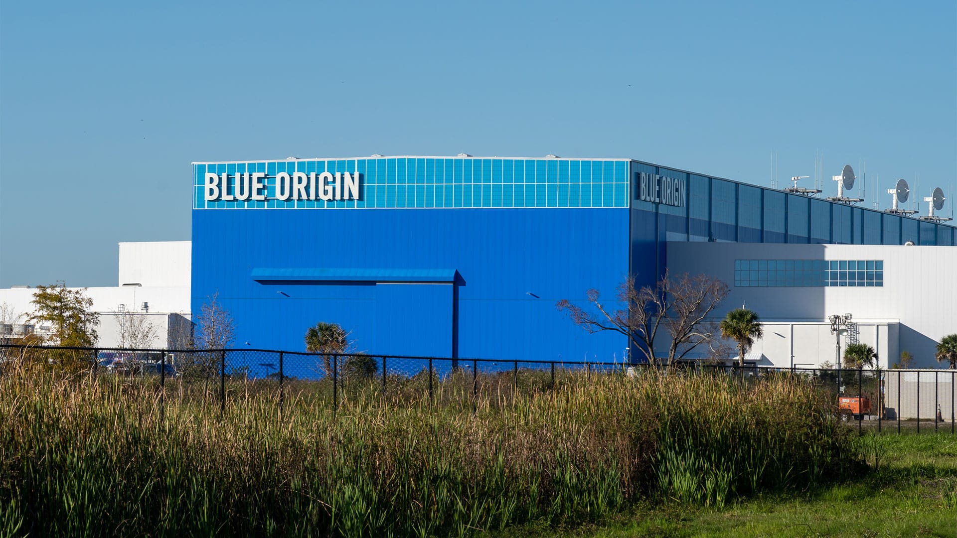 Blue Origin rocket factory in Merritt Island, Florida
