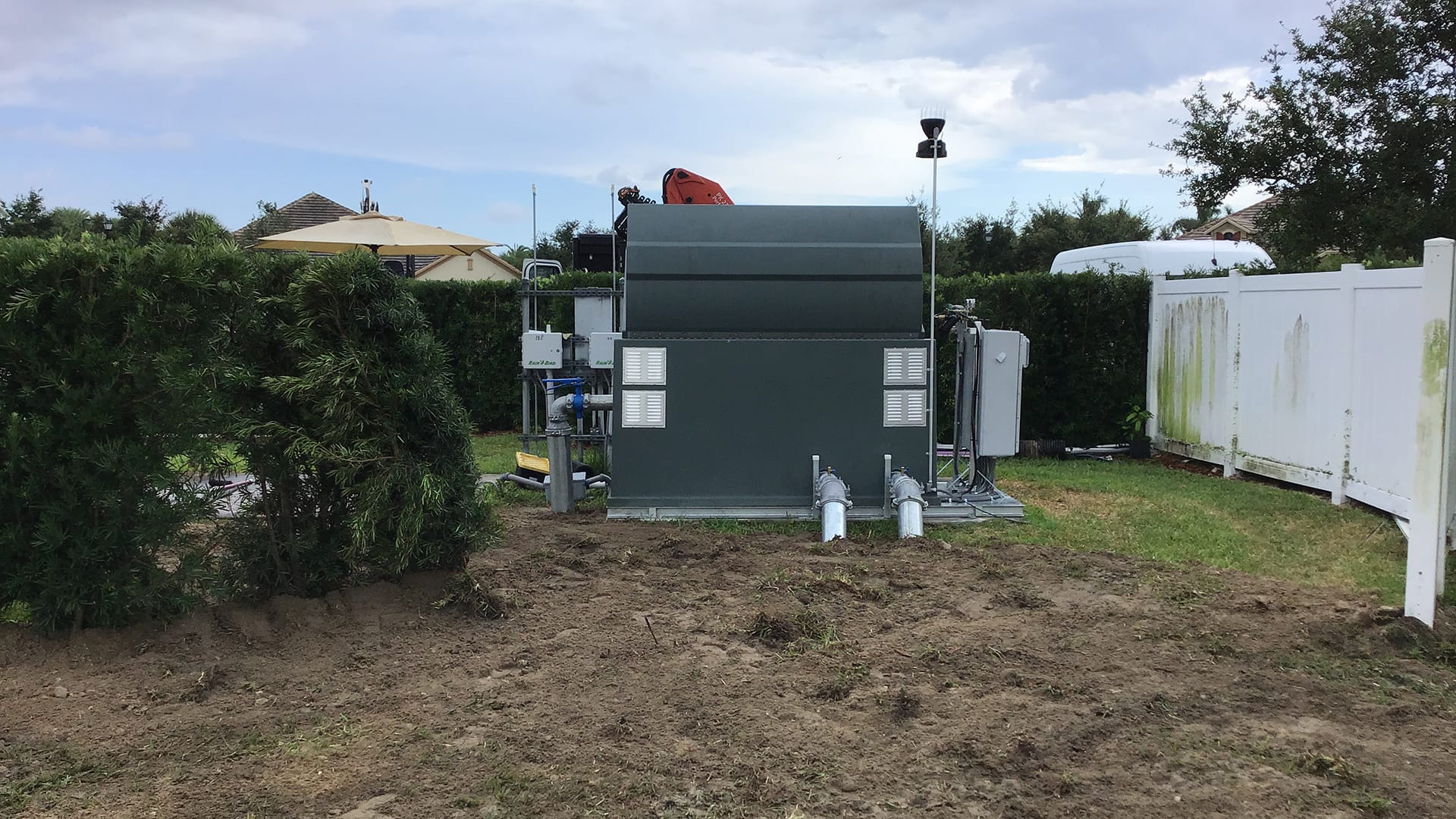 Pump station from the back