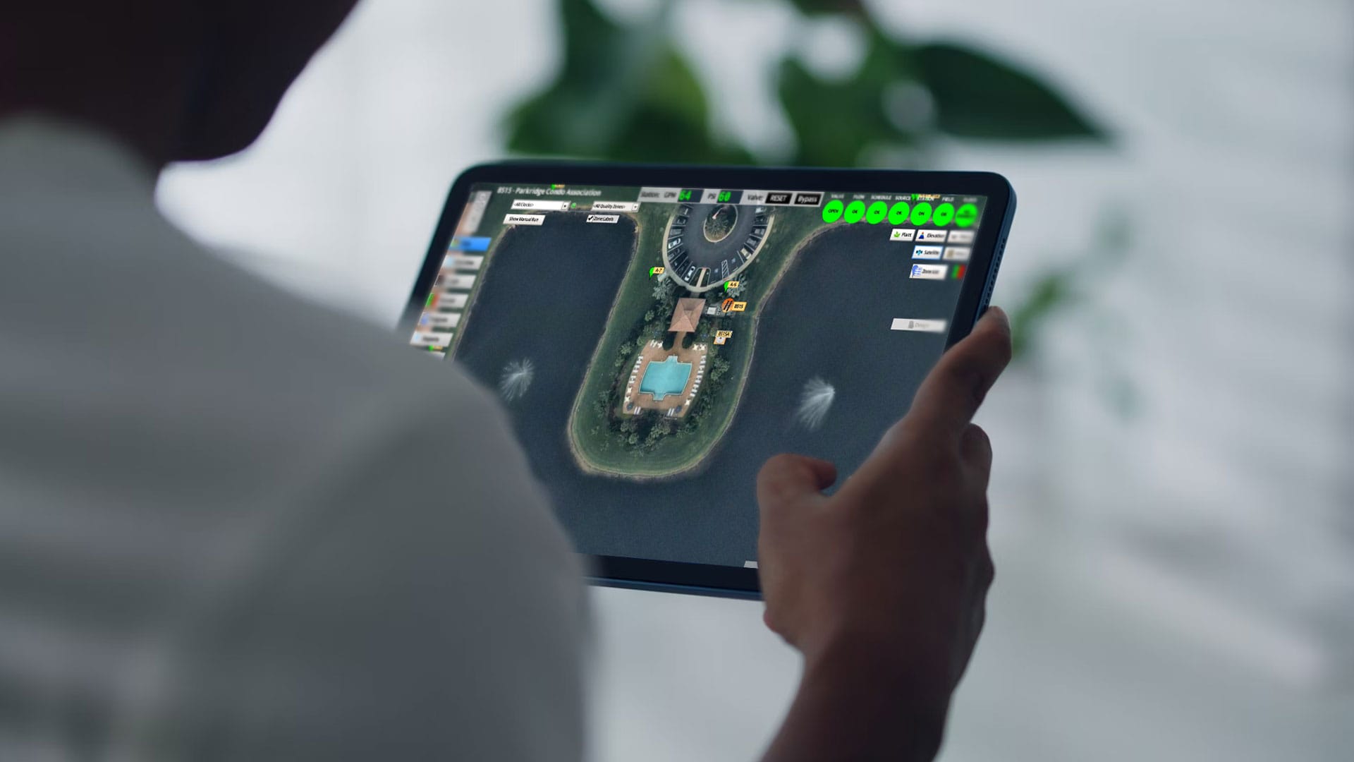 Flowguard map on a tablet device
