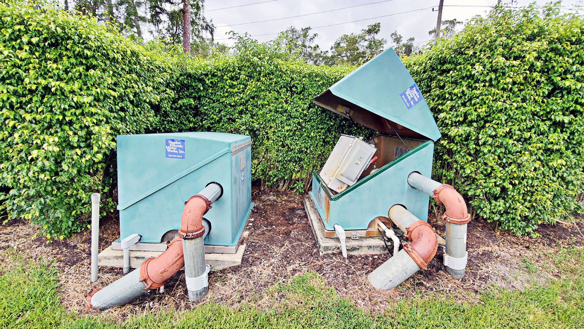 Old water pump station at Paseo
