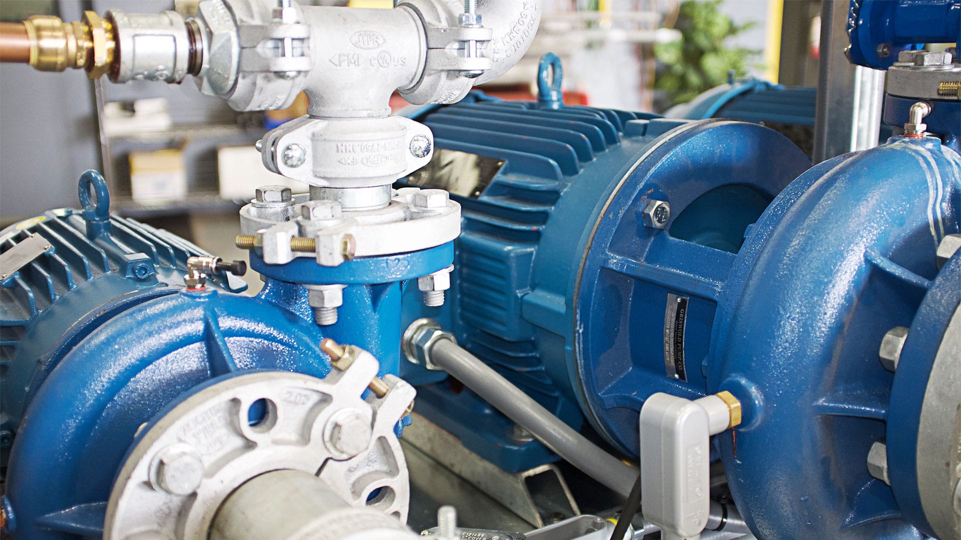 Close up of a Hoover pump station