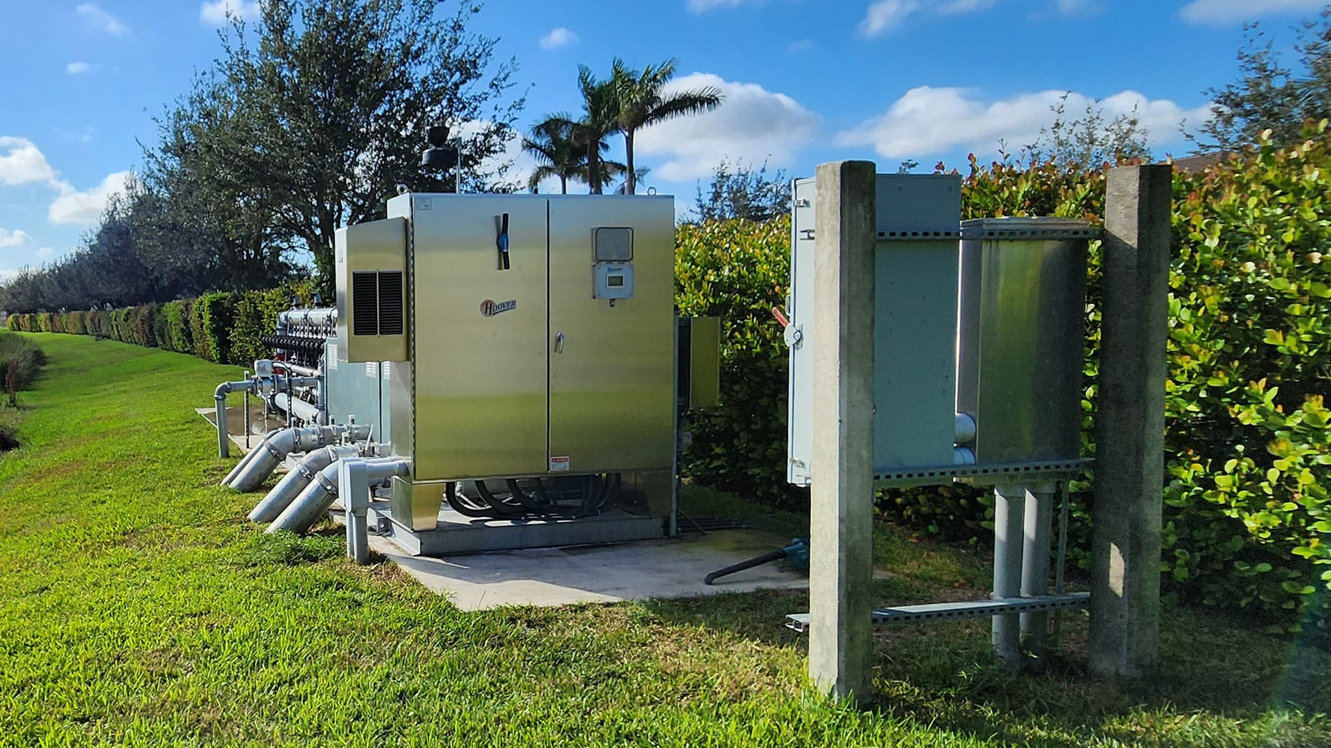 Riverstone pump station side view