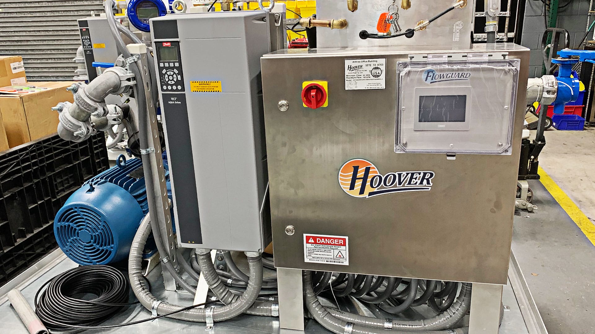 Hoover Pump Station in the workshop