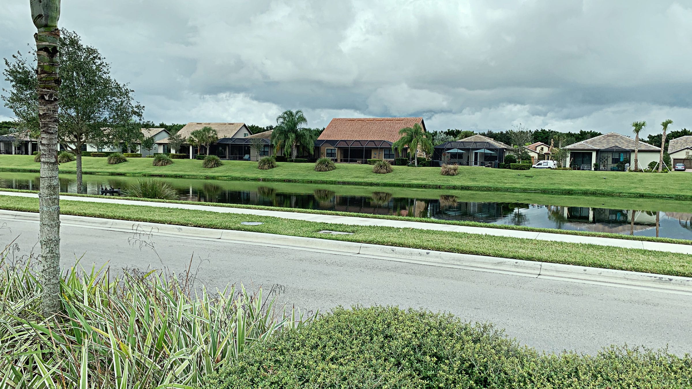 Road view of the Castellina housing estate