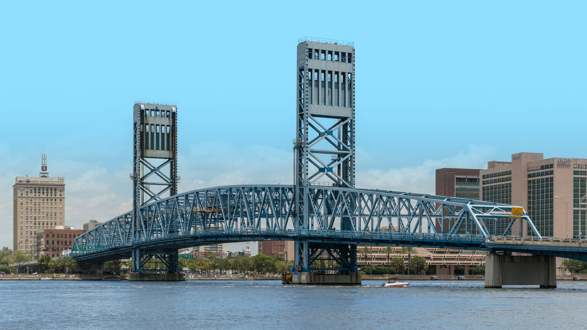 Southwest view of John T Alsop Jr Bridge Jacksonville