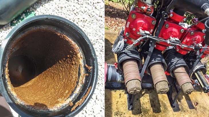 Calcium build up on irrigation equipment