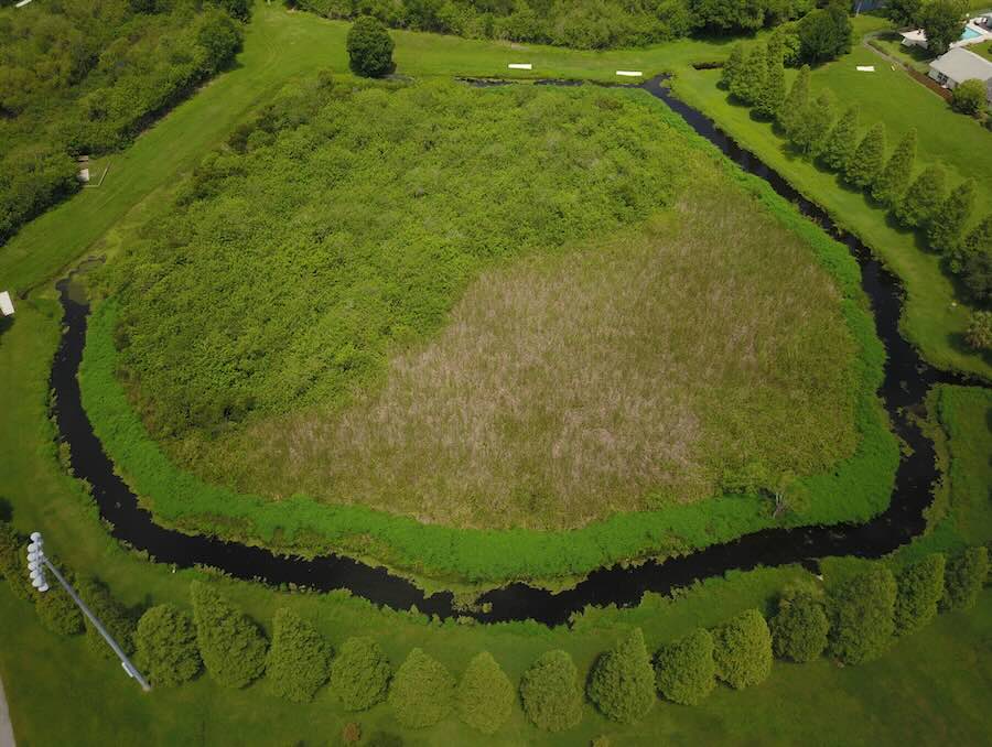 Florida park aerial view