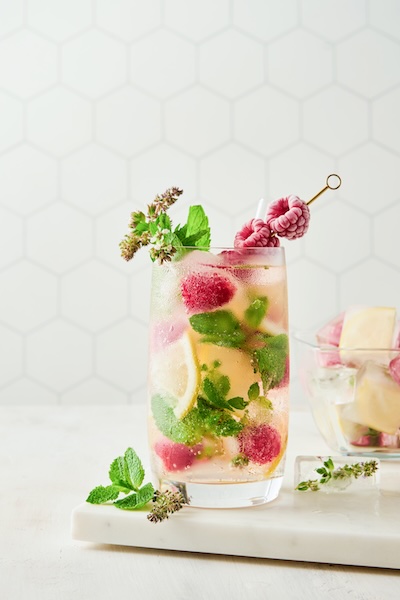 Cocktail and Garnish in a Glass